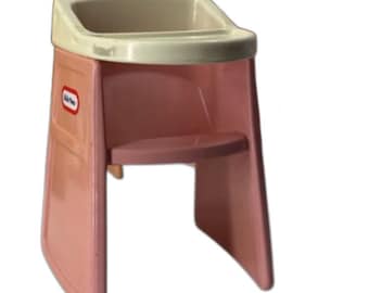 Casa de muñecas vintage Little Tikes, trona, muebles para guardería infantil