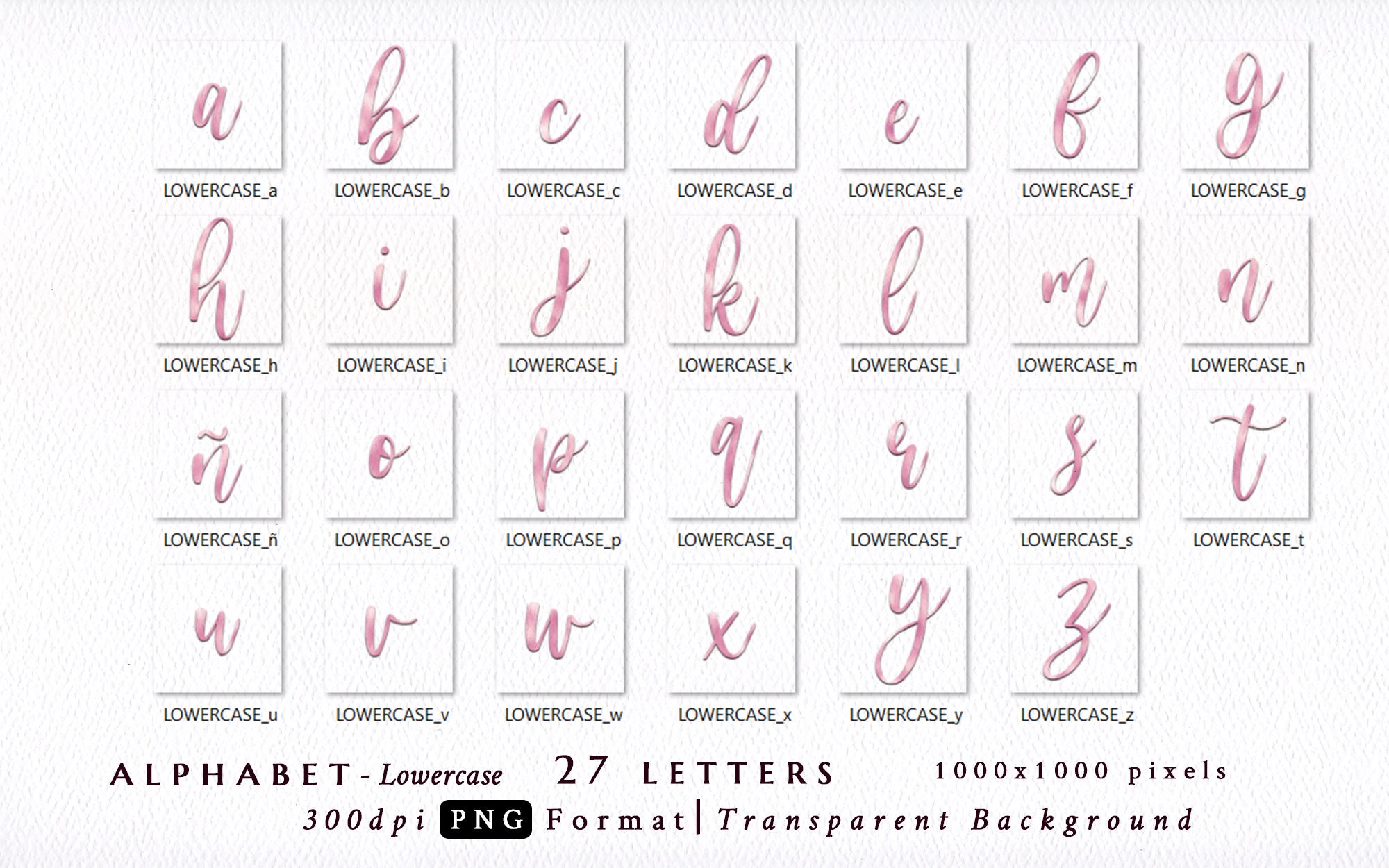 Alphabet/rose Gold/pink/cursive/script/calligraphy/handwritten/letters ...