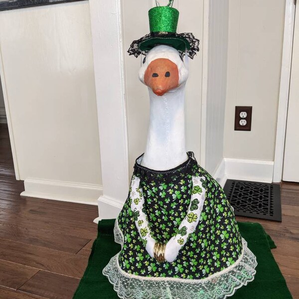 Clothing for Cement Large Goose Etsy