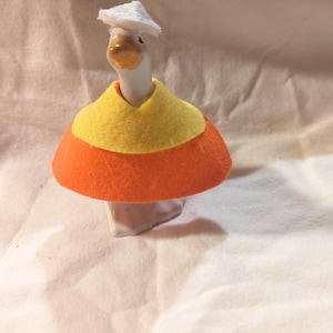 DESK GOOSE for 4.5&quot;-7&quot; Desk Goose. CANDYCORN outfit. Goose Outfit for desk goose only.