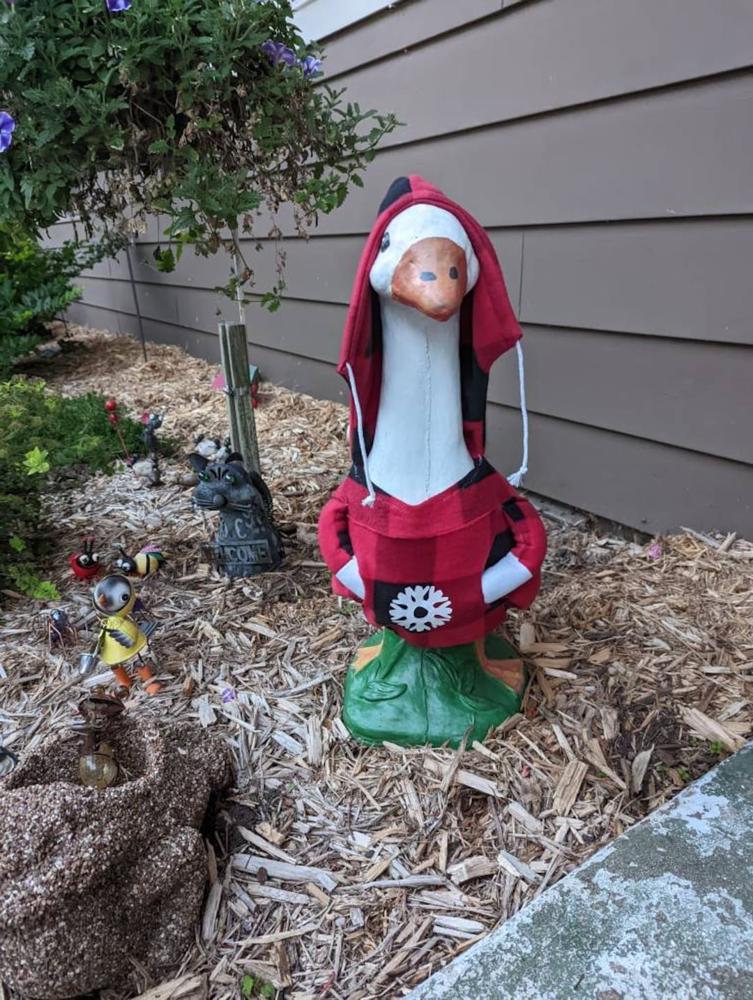 Goose Clothes, Goose Hoodie, Geese Clothes, Lawn Goose, Cement Goose