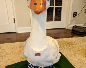 Goose Outfit: Summer Beach Look, Tank Top, Polka Dot Trunks