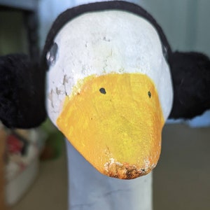GOOSE EARMUFFS individually hand sewn. Fifteen color options. Geese clothes, goose outfit, lawn goose, porch goose, geese earmuffs.