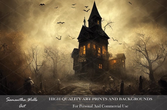 Dark Gothic Fantasy Haunted House Digital Download/art Print/photoshop  Background/backdrop/moody/spooky/creepy/horror/scary/halloween - Etsy
