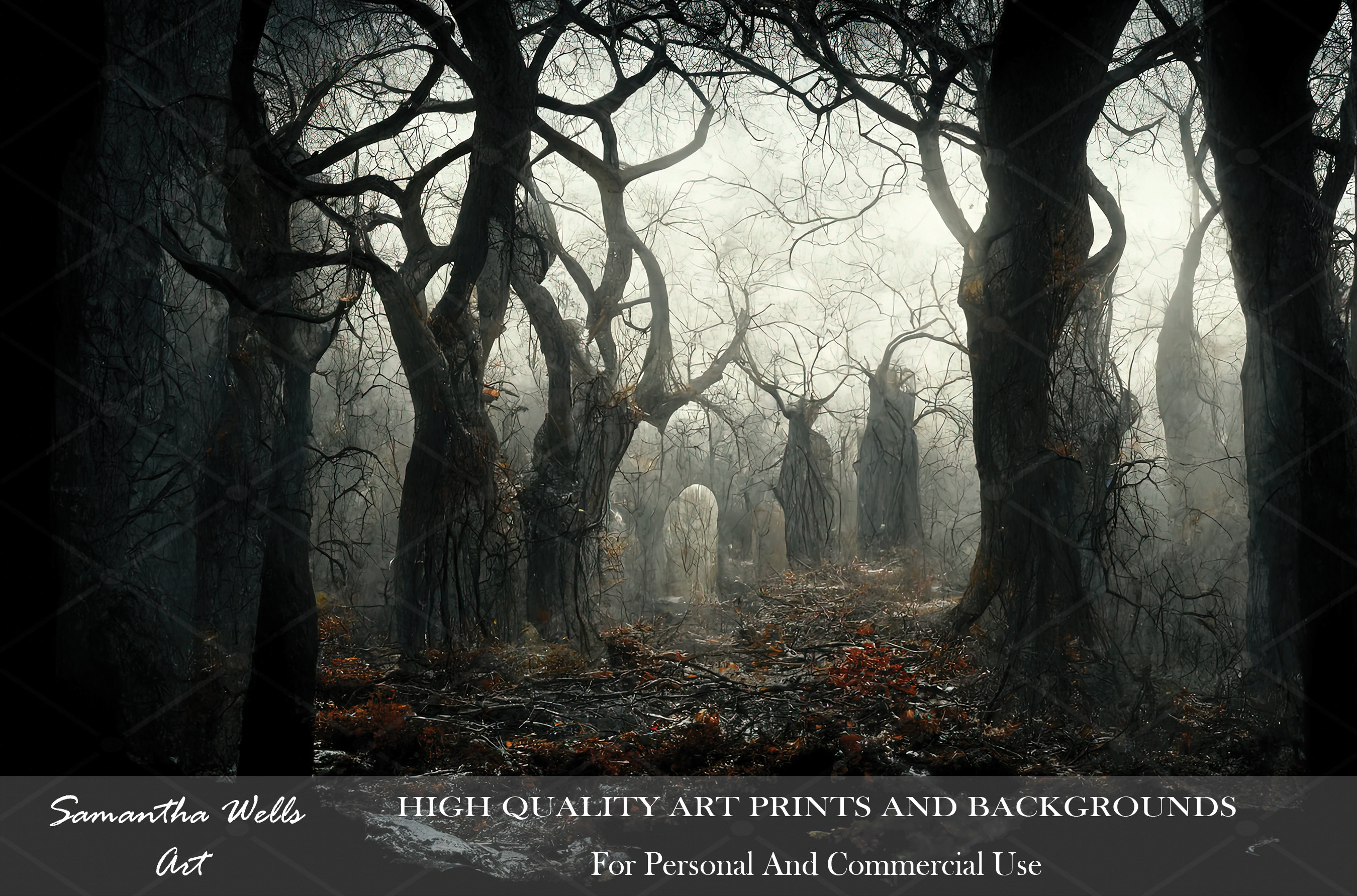 Impresión artística de bosque gótico oscuro: Fondo espeluznante para  Photoshop (descarga digital) - Etsy México, image size:2700x1783