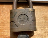NKP Nickel Plate Railroad Yale Brass Signal Lock w key