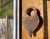 NYM New York Municipal Ry Brass Railroad Lock