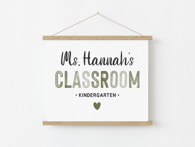 DIGITAL DOWNLOAD Teacher Name Sign Printable Classroom - Etsy