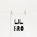 Lil Bro Lil Brother Brothers Boys Room Decor Wall Art - Etsy