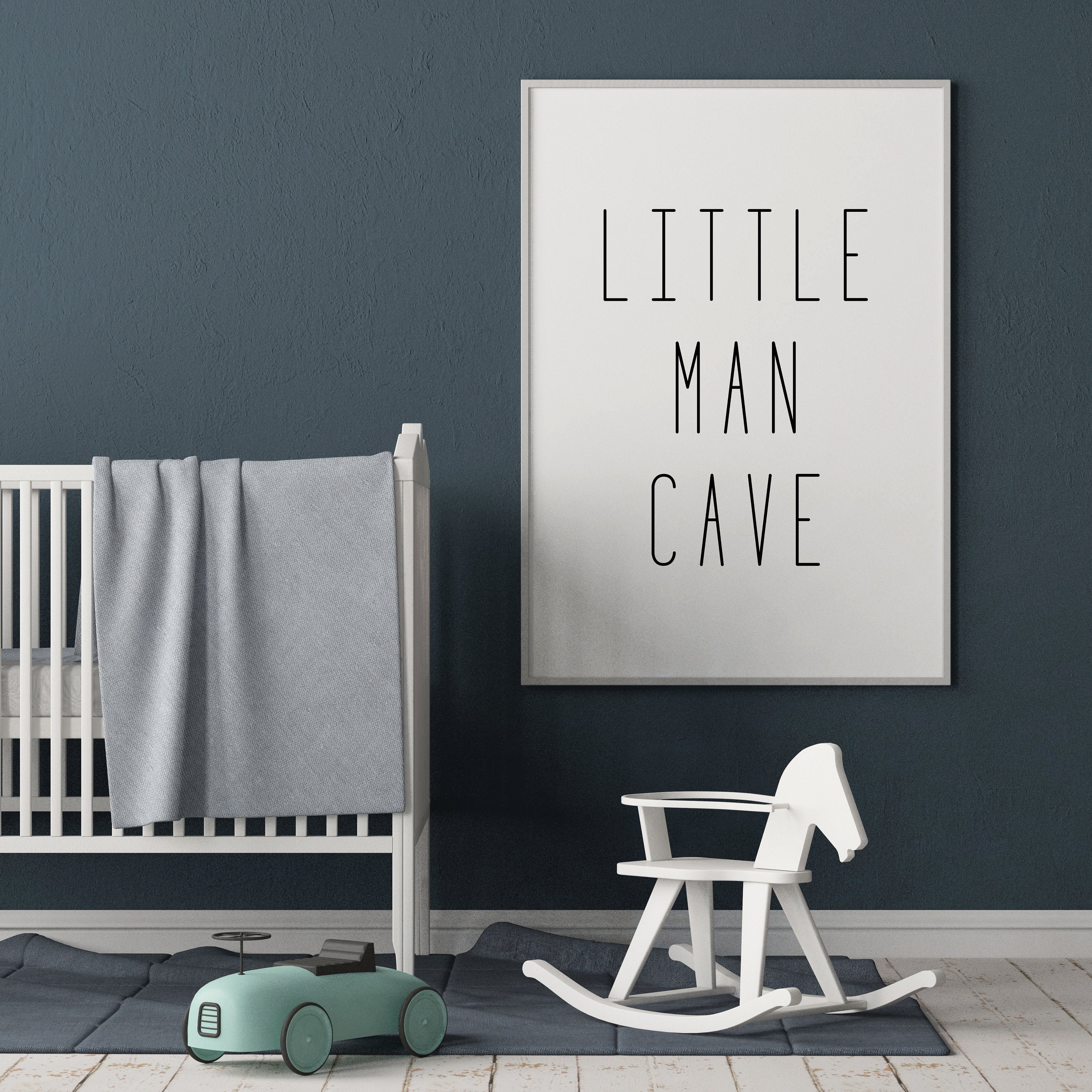 DIGITAL DOWNLOAD Little Man Cave Nursery Printable Wall Art - Etsy