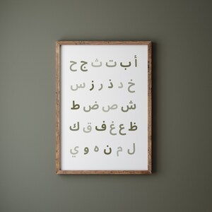 DIGITAL DOWNLOAD • Arabic Wall Art Kids • Arabic Alphabet Numbers Set ...