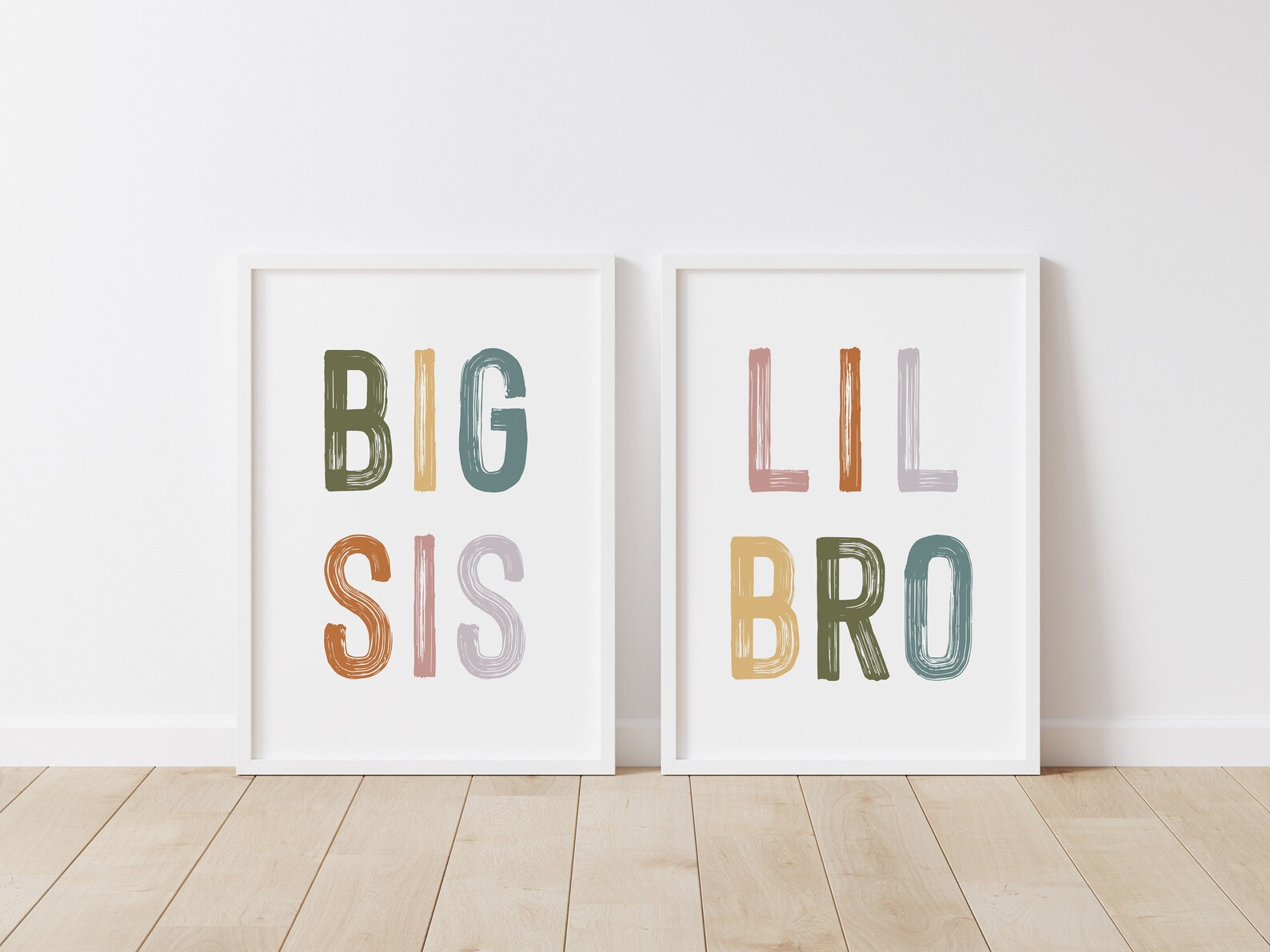 DIGITAL DOWNLOAD Big Sis Lil Bro Sign Siblings Sign Kids - Etsy