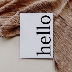 DIGITAL DOWNLOAD Hello Sign Printable Wall Art Living Room Wall Decor ...