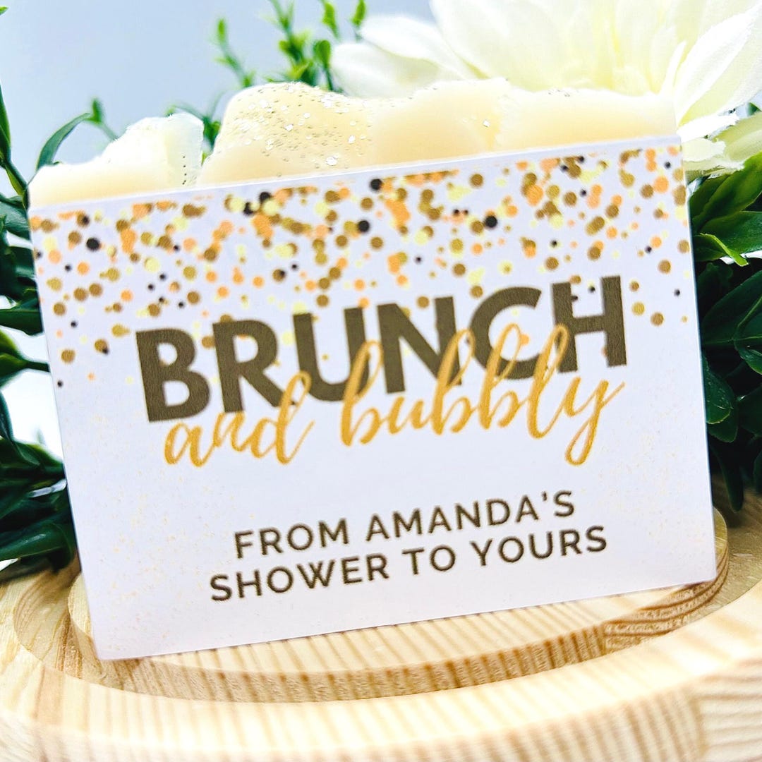 Brunch and Bubbly Soap Favors: Personalized Bridal Shower Gifts - Etsy