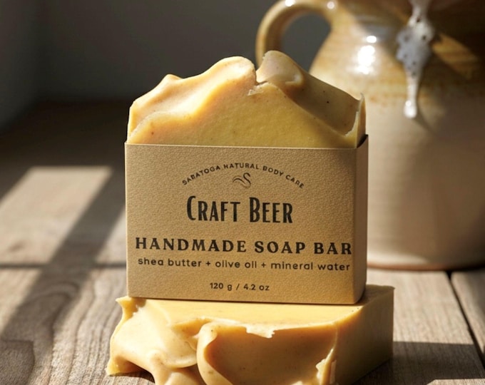 Handmade Craft Beer Soap Bar: Vegan Artisan Soap