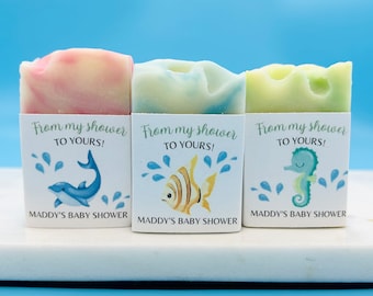 Ocean Animals Baby Shower Soap Favors / Baby sprinkle / Bestselling soap favors