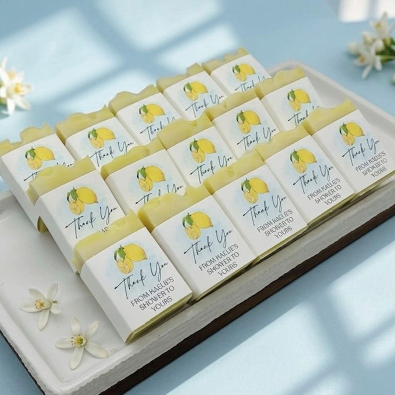 Lemon Bridal Shower Soap Favors: She’s the Main Squeeze Favors, Citrus ...