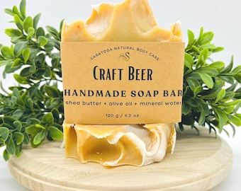 Handmade Craft Beer Soap Bar: Vegan Artisan Soap