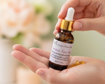 Timeless Face Serum – Anti-Aging, Hydrating, Vitamin C, E, Natural Skincare, Glow & Repair, Moisturizing Facial Oil