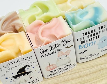 Halloween Baby Shower Soap Favors: 'A Little Boo' Handmade Vegan Soaps