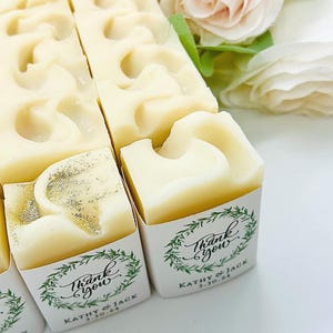 Personalized Wedding Soap Favors: Handmade Vegan Half Bars, Bridal Shower Gifts