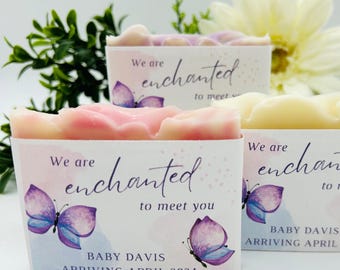 Enchanted Baby Shower Soap Favors: Personalized 2 oz Bars