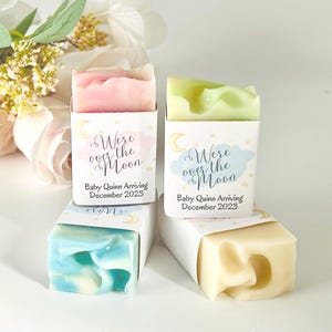 Over the Moon Baby Shower Soap Favors: Personalized Thank You Gifts