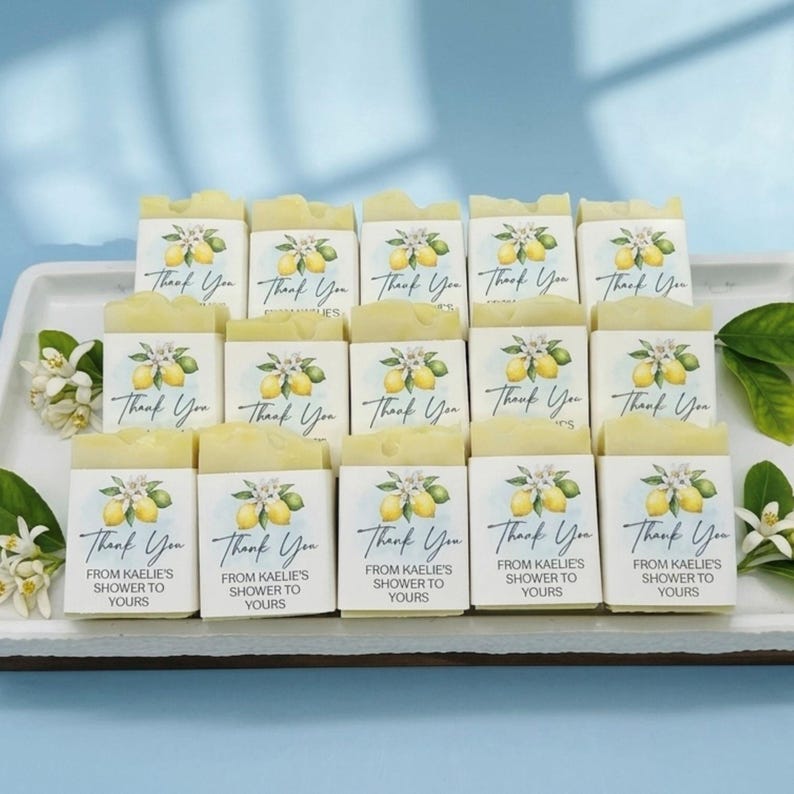 Lemon Bridal Shower Soap Favors: She’s the Main Squeeze Favors, Citrus ...