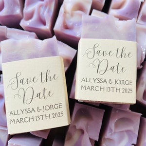 Bridal Shower Favors / Lavender Soap / From my shower to Yours / Baby sprinkle / Thank you wedding gifts for guests / Handmade 2oz soap bars image 8