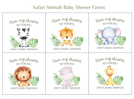 Favores de jabón de ducha de bebé de animales de safari / animales de la  selva / elefante / jirafa -  México