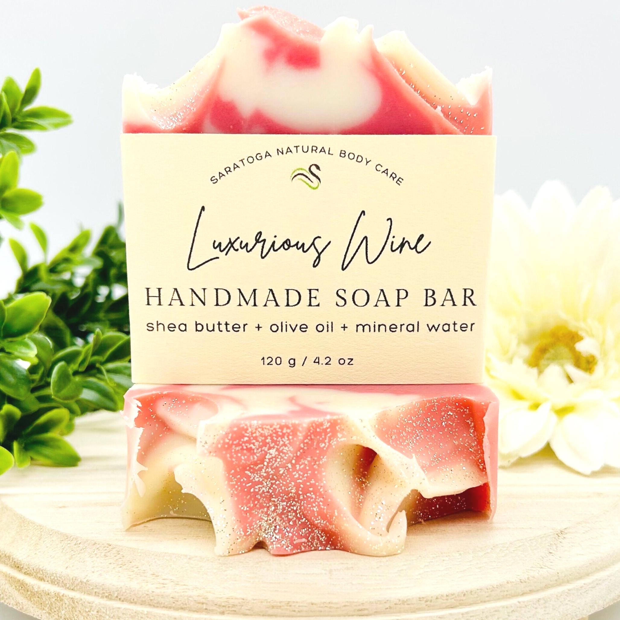 Red Wine Soap Bar: Vegan Artisan Soap with Shea Butter