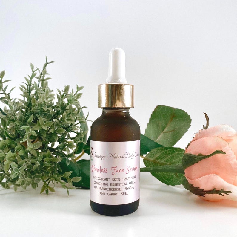 Timeless Face Serum in glass dropper bottle.