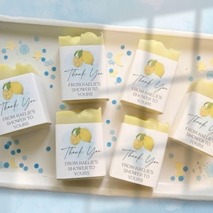 Lemon Bridal Shower Soap Favors: She’s the Main Squeeze Favors, Citrus ...