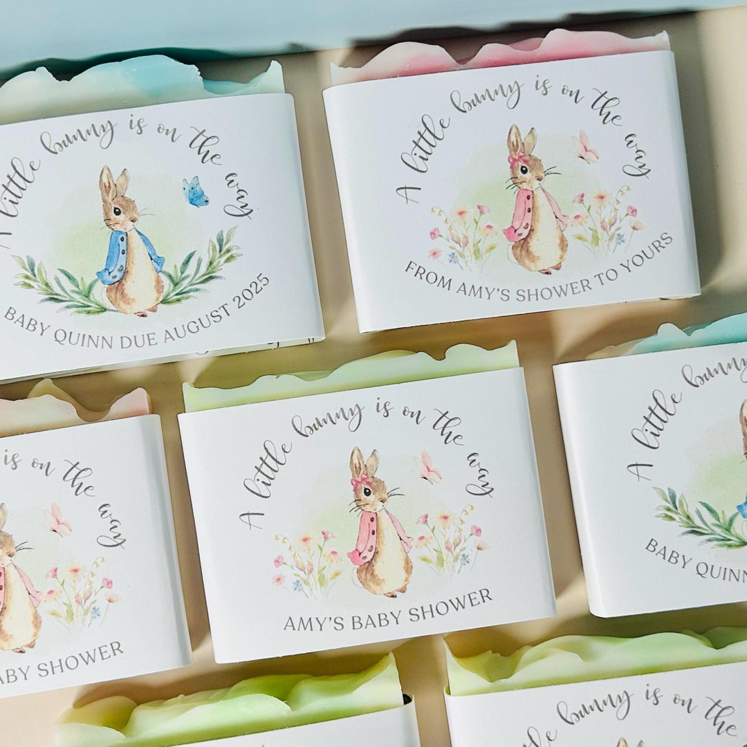 Soaping Rabbit Peter Rabbit Baby Shower Soap Favors – Flopsy Bunny Theme ...