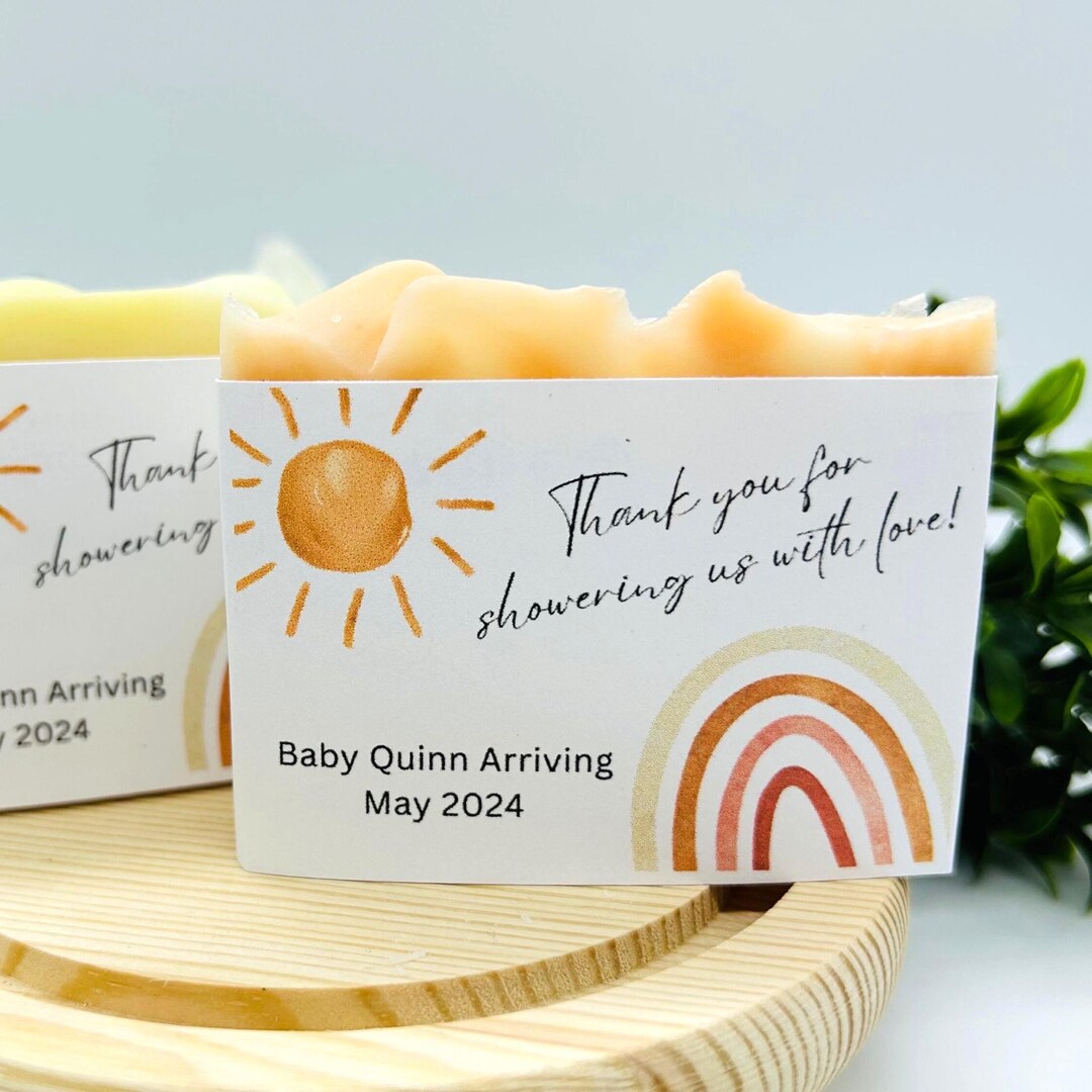 Sun Rainbow Boho Baby Shower Soap Favors: Personalized Guest Gifts - Etsy