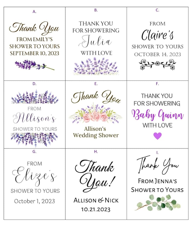 Bridal Shower Favors / Lavender Soap / From my shower to Yours / Baby sprinkle / Thank you wedding gifts for guests / Handmade 2oz soap bars image 9