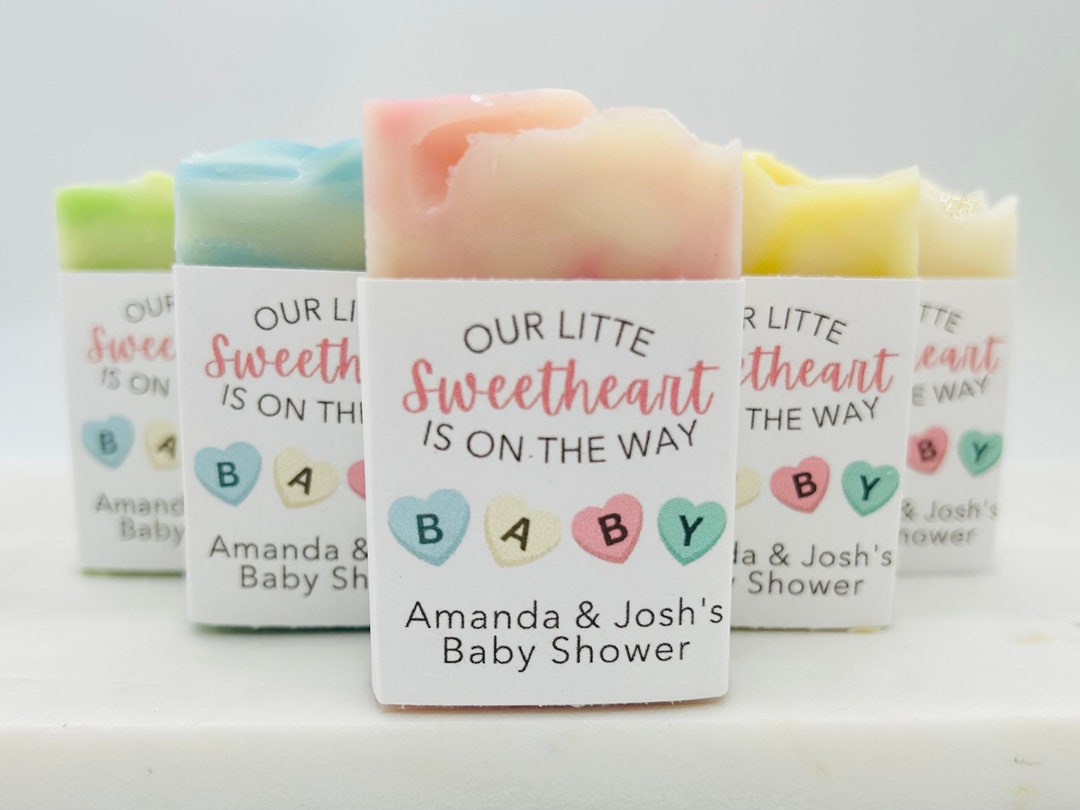 Valentines Day Baby Shower Favors / Custom Soap Favors / Baby Sprinkle / Personalized Party Favors