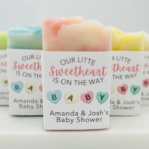 Valentine’s Day Baby Shower Favors / Custom Soap favors / Baby Sprinkle / Personalized Party Favors