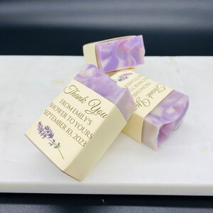 Bridal Shower Favors / Lavender Soap / From my shower to Yours / Baby sprinkle / Thank you wedding gifts for guests / Handmade 2oz soap bars image 6