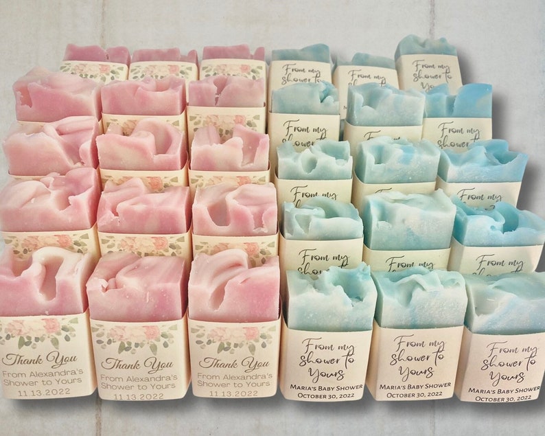 Baby Shower Soap Favors \/ Boy Girl \/ Sprinkle \/ Gifts for wedding guests \/ Mini soap in bulk \/ Personalized \/ In bulk