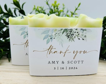 Wedding Party Soap Favors / Bridal shower favors / Personalized wedding thank you guest gift ideas