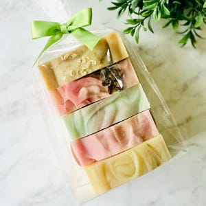 Vegan Handmade Soap Bar Bundle: Cold Process Artisan Soap Set