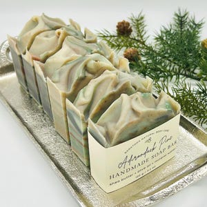 Adirondack Pine Handmade Soap Bar – Refreshing Pine Scent – Vegan Hand & Body Soap – Made in NY – Forest-Inspired Natural Skincare