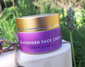 Crema facial de lavanda: Hidratante con manteca de karité orgánica totalmente natural.