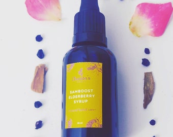 Organic Elderberry Syrup: Samboost Natural Cold & Cough Remedy
