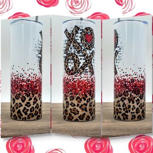 Love Tumbler- Valentinstag Tumbler- XOXO Tumbler- Cupid Tumbler-Faux Glitter