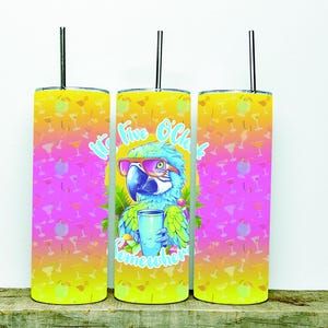 It’s 5 O&#39;clock Somewhere Tumbler Design, Sublimation Tumbler Gift Ideas, 20oz Skinny Tumbler, Stainless Steel Tumbler with Straw
