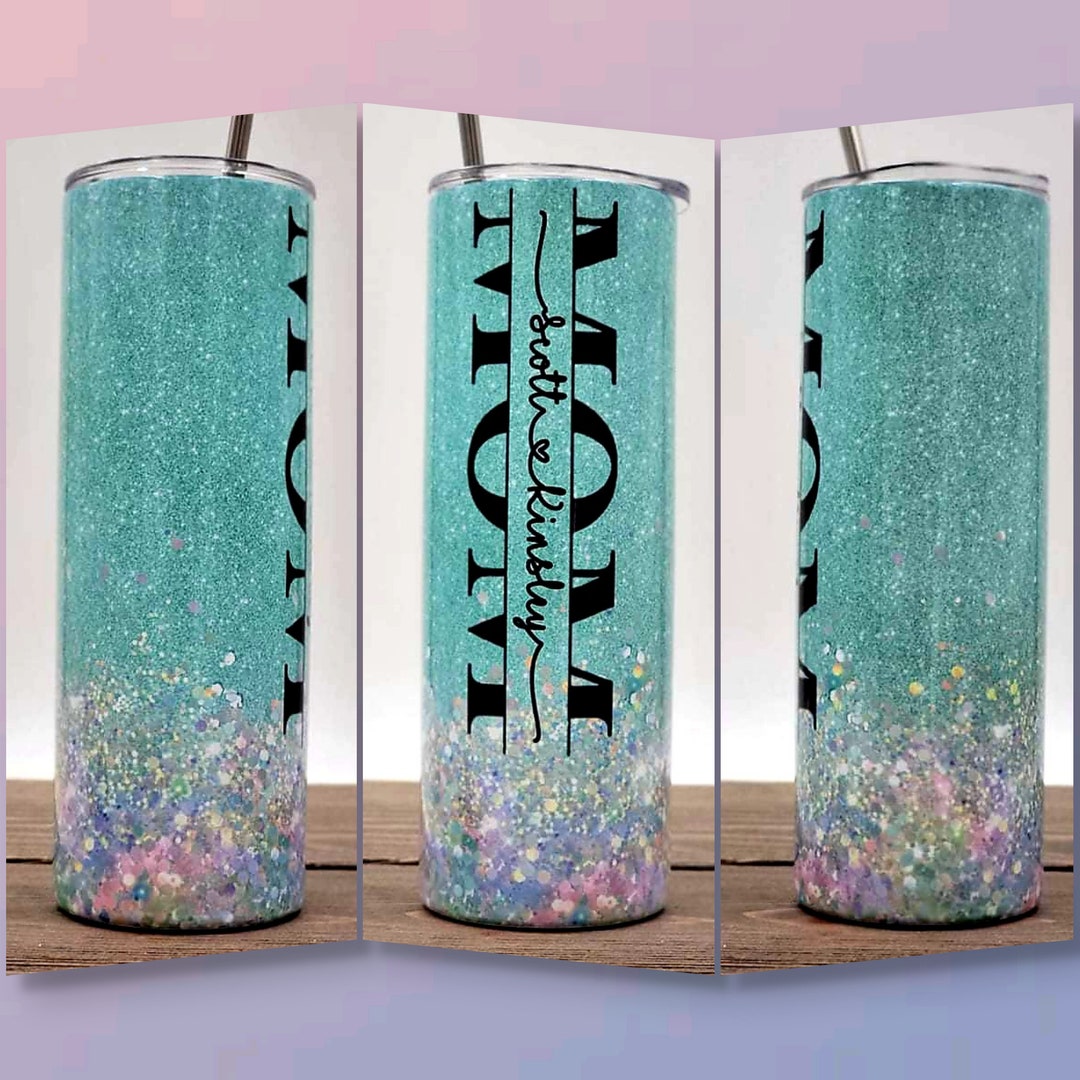 Rainbow Leopard Sublimated Color Print, Cheetah Tumbler with Name for Aunt, Personalized Leopard 20oz Cup, Cute Insulated To-Go Travel Mug for Mom