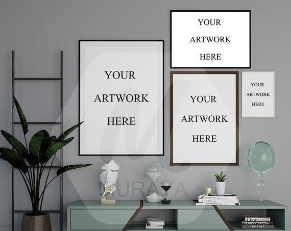 Gallery Frames Mockup Livingroom Frames Scandinavian Style Interior Frame Gallery Frames Mockup Livingroom Frames Scandinavian Style Interior Frame