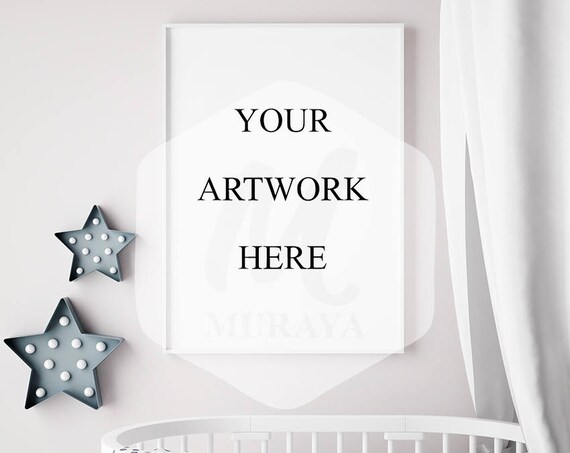 A3 Nursery Mock Up Poster Frame Scandinavian Style Interior A3 Nursery Mock Up Poster Frame Scandinavian Style Interior